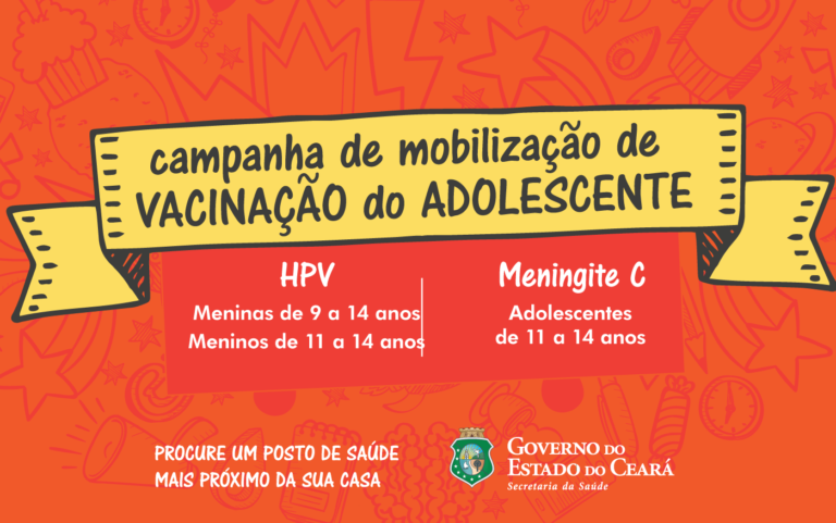 Ceará deve vacinar 250 mil adolescentes contra HPV e meningite